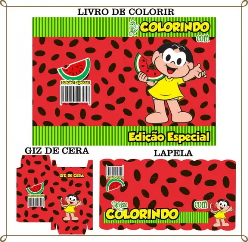 Kit de Colorir Personalizado Magali
