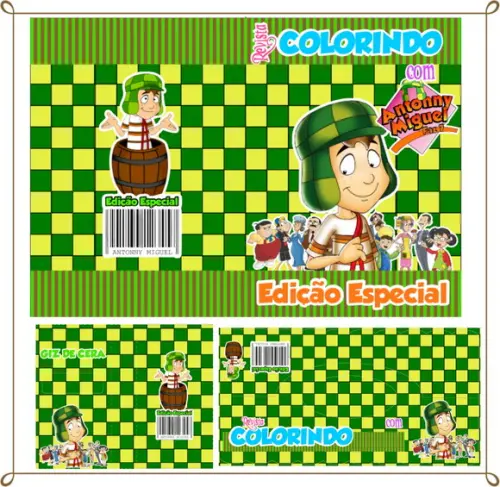 Kit de Colorir Personalizado Chaves