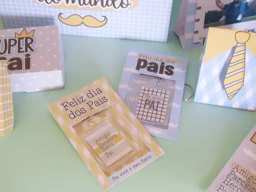 Chaveiro Personalizado Brinde Dia dos Pais