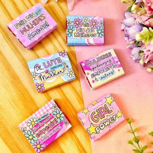 Chicletes Personalizados Dia da Mulher