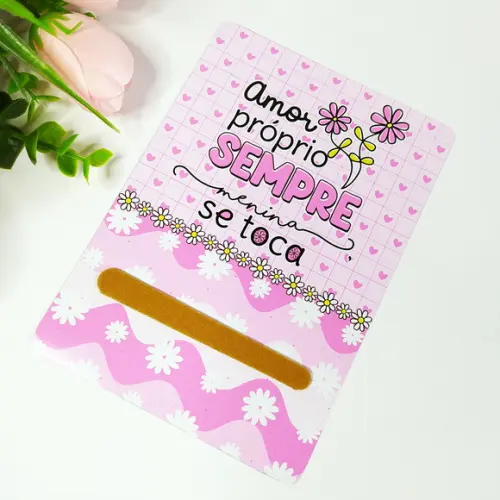 Mini Lixa Personalizada Outubro Rosa | Pegue e Monte