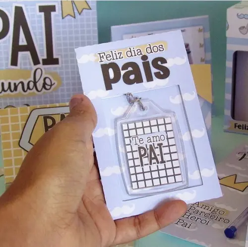Chaveiro Personalizado Mimo Dia dos Pais