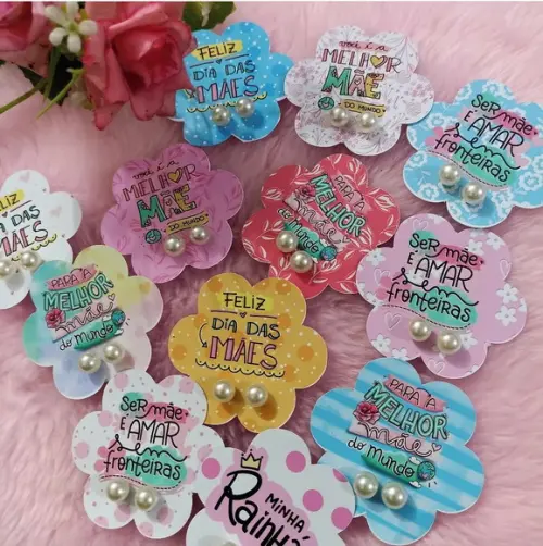Brinco Mimo Lembrancinha Personalizada Dia das Mães