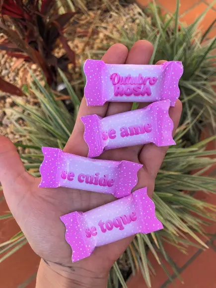 Embalagem para balas Outubro Rosa