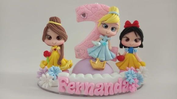 Vela de Aniversário Princesas