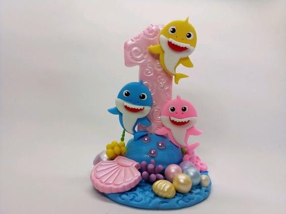 Vela personalizada Baby shark