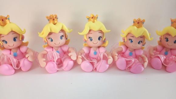 Kit Aplique para Caixa Acrílica Princesa Peach