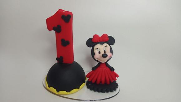 Vela 1 Ano Minnie