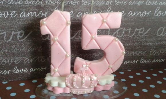 vela de biscuit 15 anos