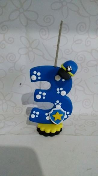 Vela de Biscuit Patrulha Canina Chase