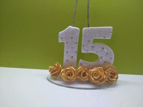 Vela de Biscuit 15 Anos