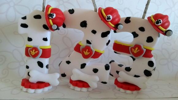 Vela de biscuit patrulha canina