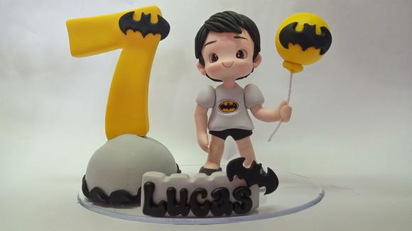 Topo de Bolo Menino Batman