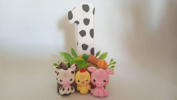 Vela Personalizada Fazendinha