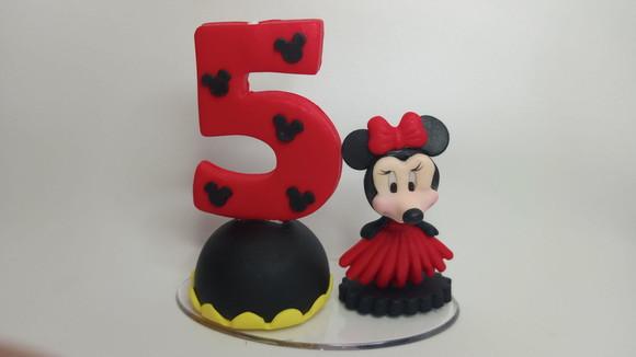Vela de Aniversário Minnie 5 Anos