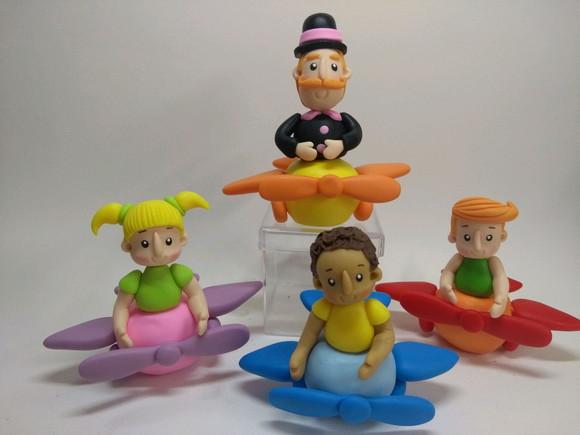 Kit Apliques Avião do Bita