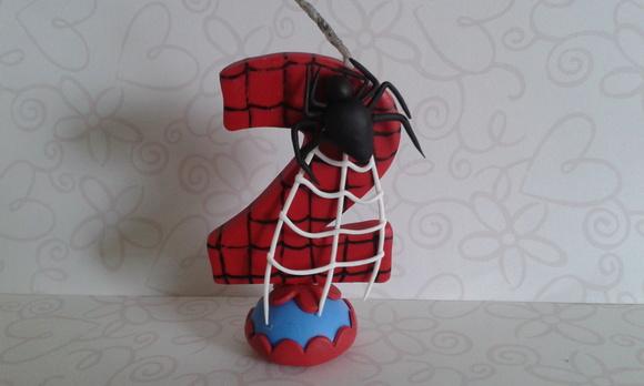 Vela de Biscuit Homem Aranha