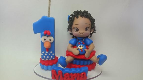 Topo de Bolo Galinha Pintadinha