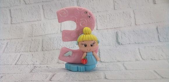 Vela personalizada Cinderela