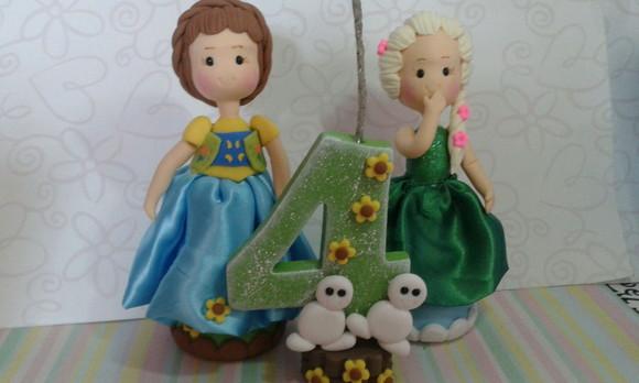 Topo de Bolo Frozen Fever