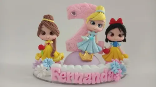 Vela de Aniversário Princesas