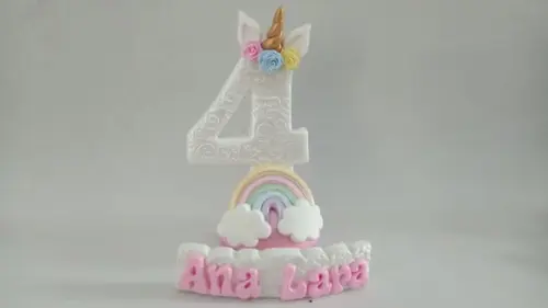 Vela de Aniversário Unicórnio