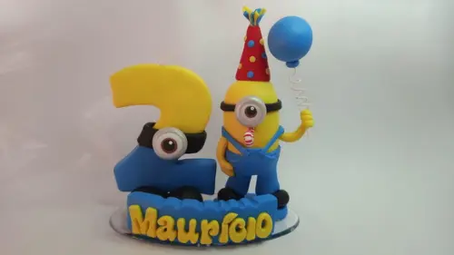 Topo de Bolo Minions