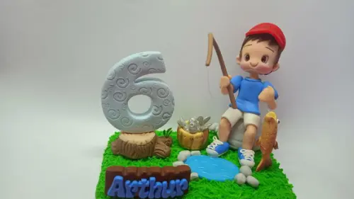 Topo de Bolo Pescador