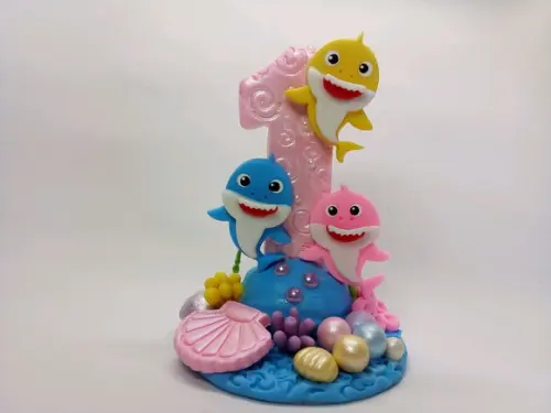 Vela personalizada Baby shark