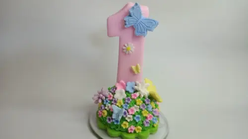 Vela de Aniversário Jardim Pronta Entrega