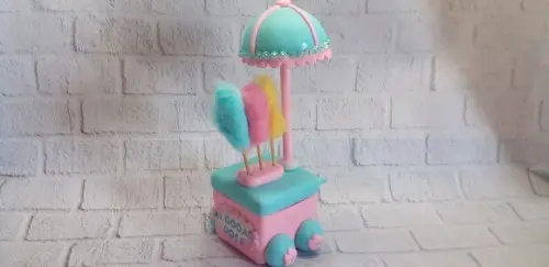 Kit Carrinho de Algodão Doce Lembrancinha