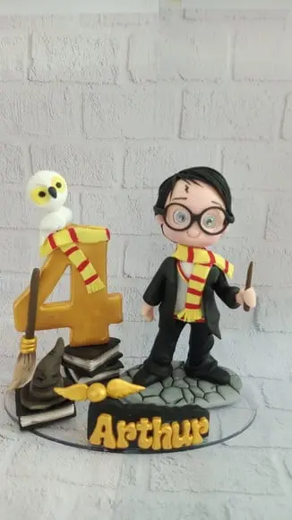 Topo de Bolo Harry Potter