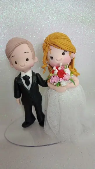 Casal de Noivinhos Fofos Pronta Entrega