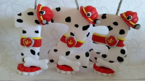 Vela de biscuit patrulha canina