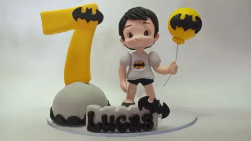 Topo de Bolo Menino Batman