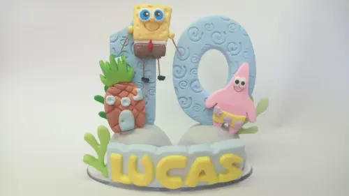 Vela Personalizada Bob Esponja
