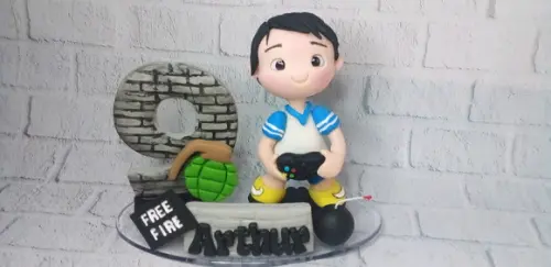 Topo De Bolo De Biscuit Free Fire