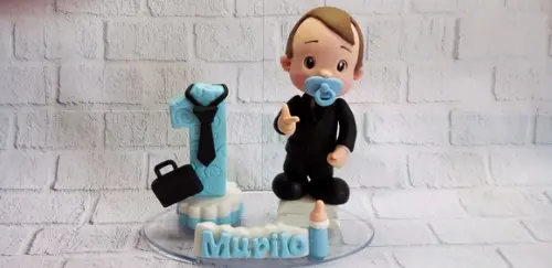Topo de Bolo Poderoso Chefinho de Biscuit