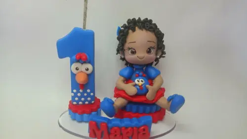 Topo de Bolo Galinha Pintadinha