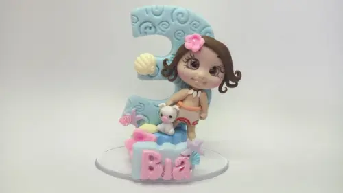 Vela Personalizada de Biscuit Moana