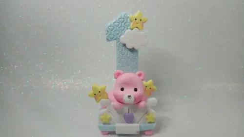 Vela personalizada de biscuit ursinho