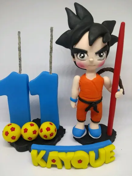 Topo de Bolo Dragon Boll