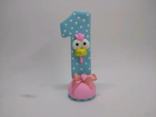 Vela de Biscuit Galinha Pintadinha