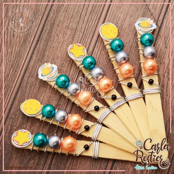 Cabo/ Palito Decorado para Doces Astronauta/planetas