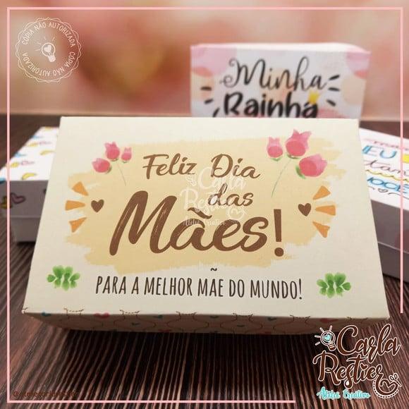 Caixa para 6 Doces Dia das Mães