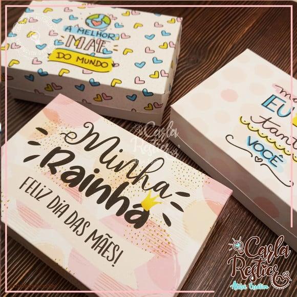 Caixa para 6 Doces Dia das Mães