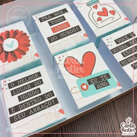 Caixa para 6 Brownies com Cintas Personalizadas