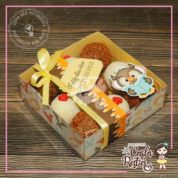 Caixa para 9 Doces Personalizada