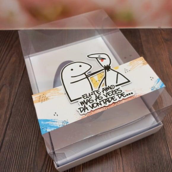 Caixa para Ovo de Colher 500g com Cinta Personalizada