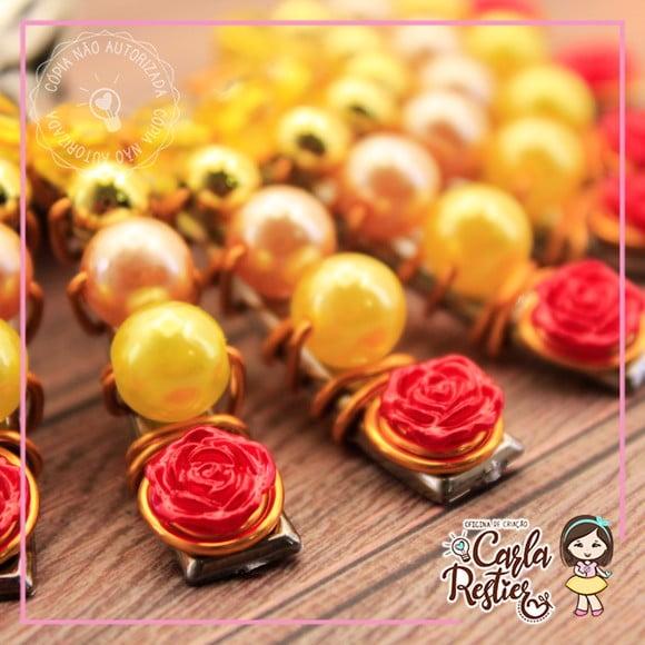 Colher Decorada a Bela e a Fera